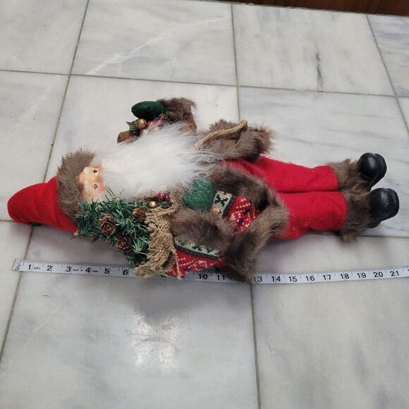 Santa Claus Standing Christmas Doll 21" Holiday Decorations Figurine - Picture 9 of 11